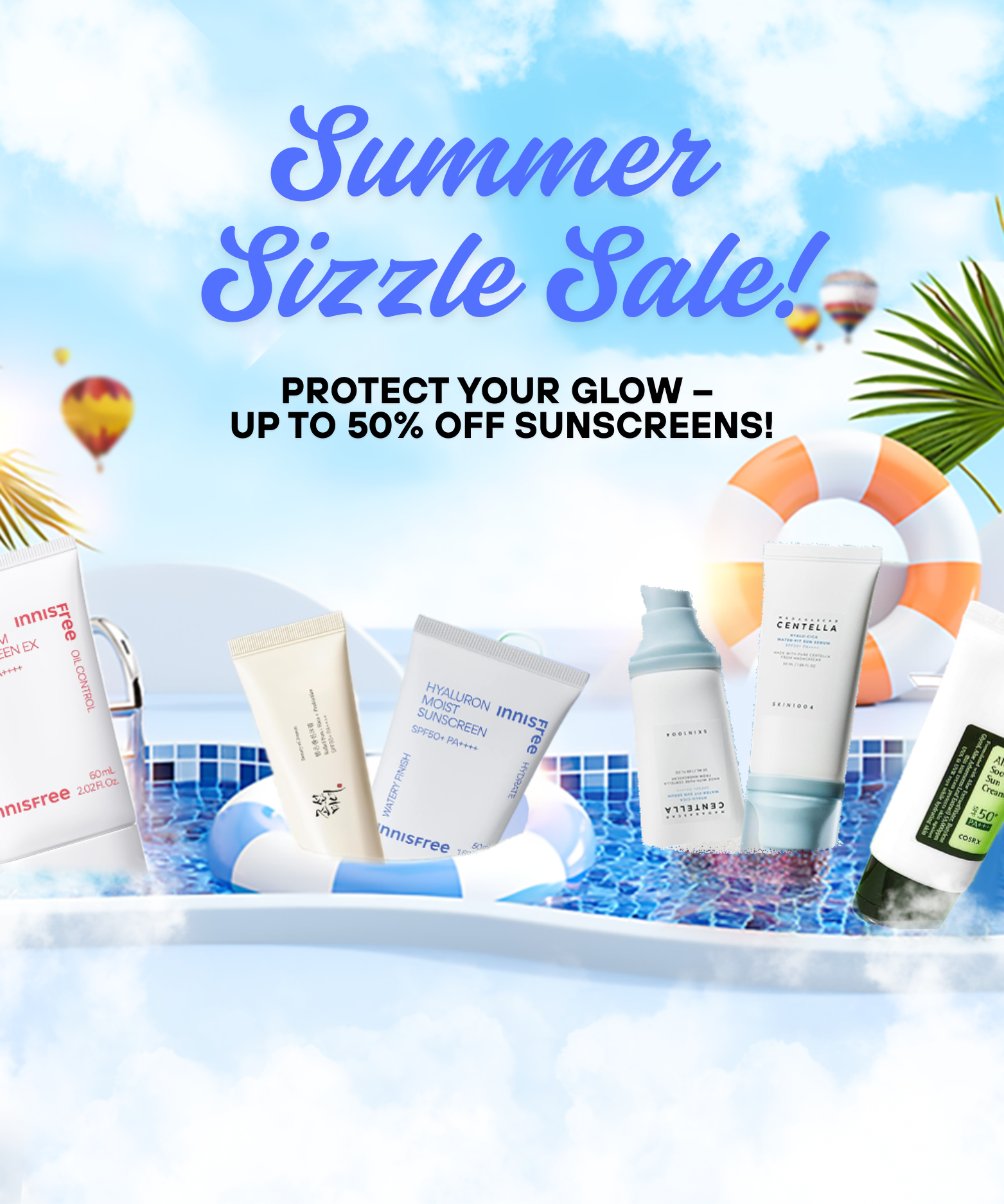 فعالية واقي الشمس (اشترِ واحدًا واحصل على الثاني مجانًا)