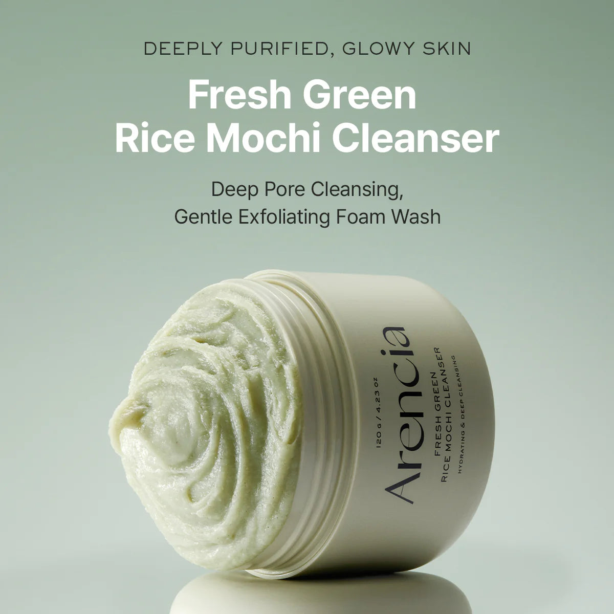 [ARENCIA] FRESH GREEN RICE MOCHI CLEANSER 120G
