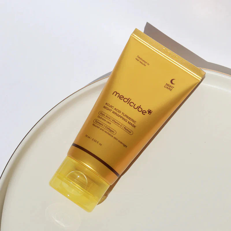 [MEDICUBE] KOJIC ACID TURMERIC NIGHT WRAPPING MASK 75ML