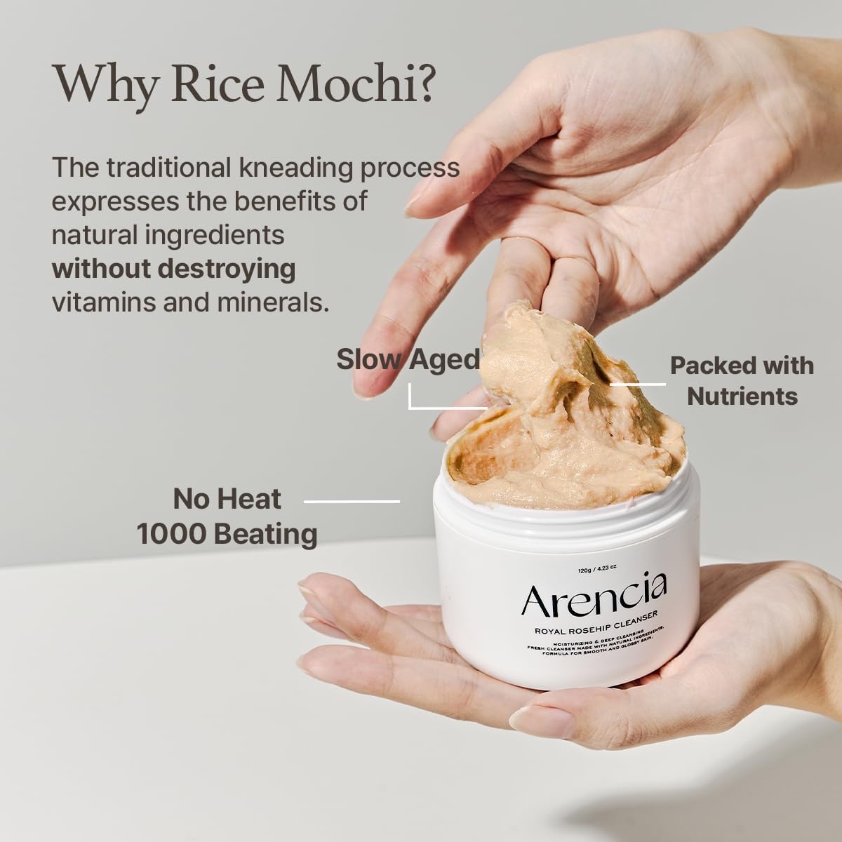 [ARENCIA] CALENDULA RICE MOCHI CLEANSER 120G