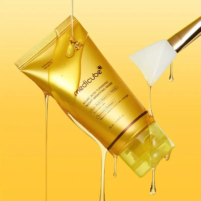 [MEDICUBE] KOJIC ACID TURMERIC NIGHT WRAPPING MASK 75ML